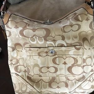 Gently used Coach hand bag with coin purse